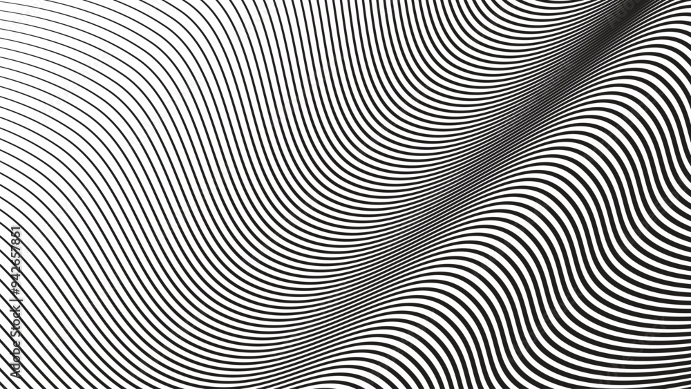 Black curve line abstract background vector image Black curve line abstract background vector image