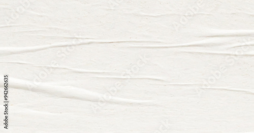 Wallpaper Mural White blank crumpled and creased paper poster texture background Torontodigital.ca