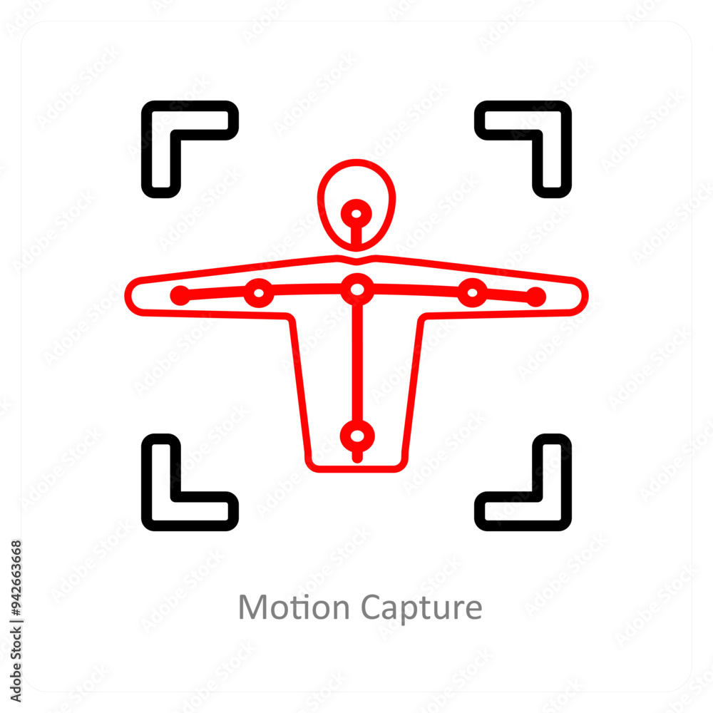 Motion Capture and movement icon concept Motion Capture and movement icon concept