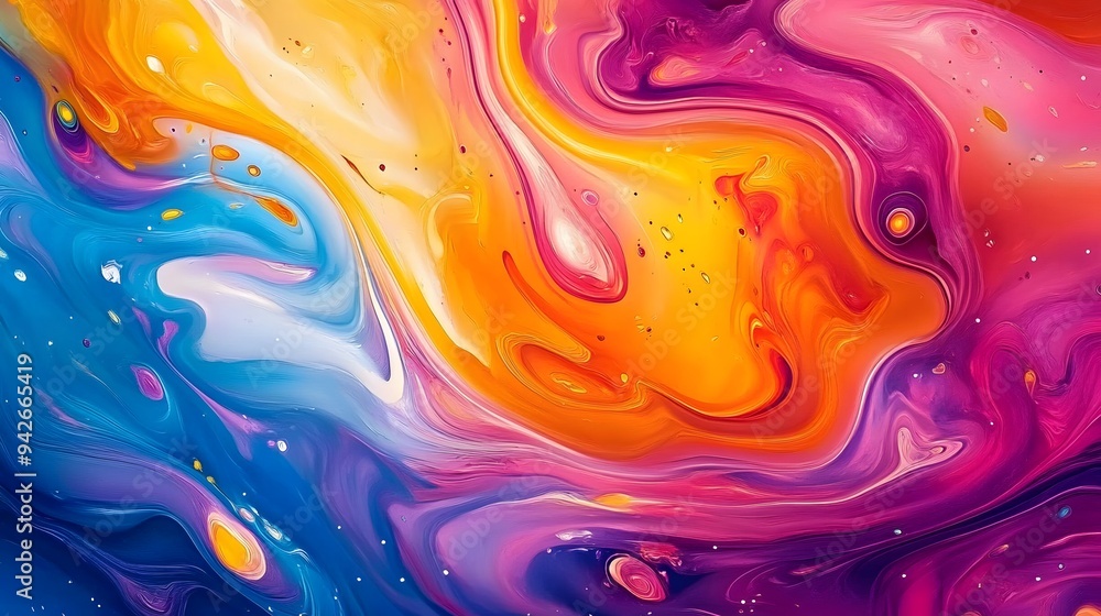Vibrant Ink Splash Abstract Background: Wavy Patterns & Fluid Forms for an Artistic Wallpaper Design Vibrant Ink Splash Abstract Background: Wavy Patterns & Fluid Forms for an Artistic Wallpaper Design