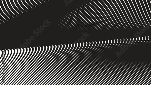 Wallpaper Mural Black curve line abstract background vector image Torontodigital.ca