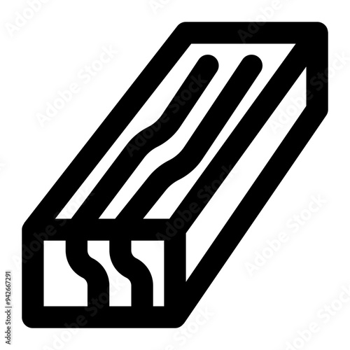 hardwood, wood, wooden, material, building material, construction outline icon