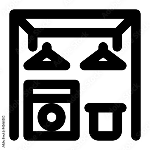 utility room, utility, room, cleaning room, washing, laundry outline icon