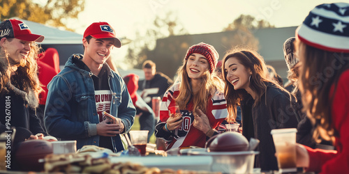 American Football Tailgate Party Gameday 