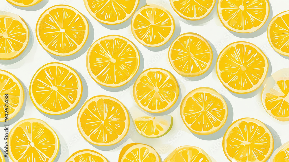 Fresh and Bright: Lemon Slice Pattern for Interior Design Fresh and Bright: Lemon Slice Pattern for Interior Design