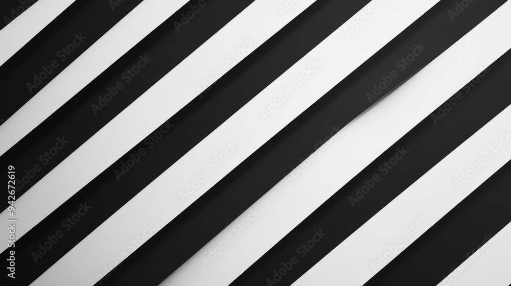 Obraz premium Black and white striped design pattern suitable for backgrounds and creative projects