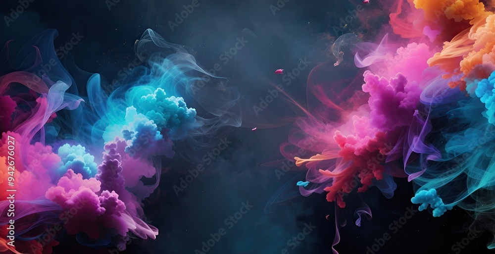 colorful smoke explosion background, created by ai generated colorful smoke explosion background, created by ai generated