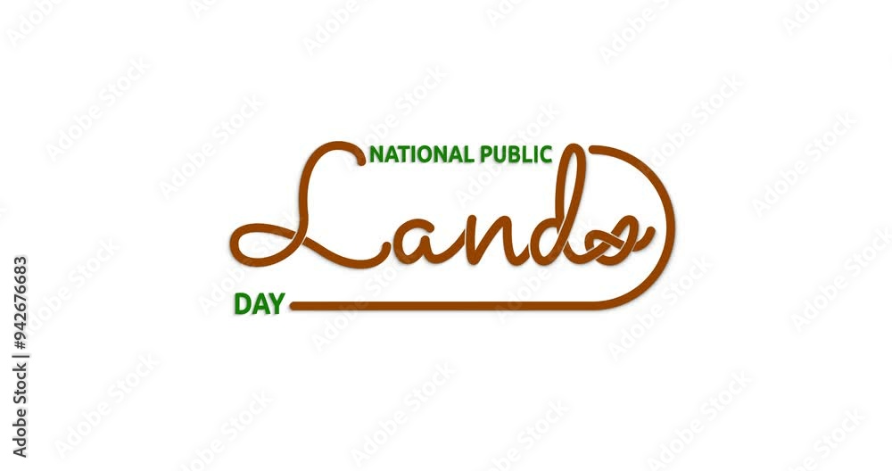 National Public Lands Day text animation on the white screen alpha channel. Handwritten calligraphy animated. Transparent background, easy to use for any video. Great for event and celebration National Public Lands Day text animation on the white screen alpha channel. Handwritten calligraphy animated. Transparent background, easy to use for any video. Great for event and celebration
