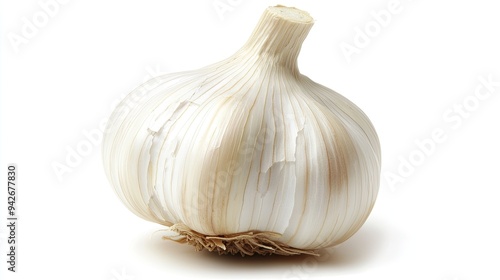 Garlic bulb pungent. Generative AI