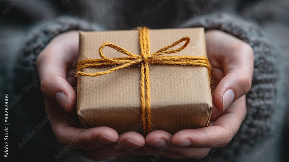 delivery man's hands carefully holding a fragile package, symbolizing trust, care, and responsibility. The hands are gently cradling the box, conveying the importance of safe delivery delivery man's hands carefully holding a fragile package, symbolizing trust, care, and responsibility. The hands are gently cradling the box, conveying the importance of safe delivery
