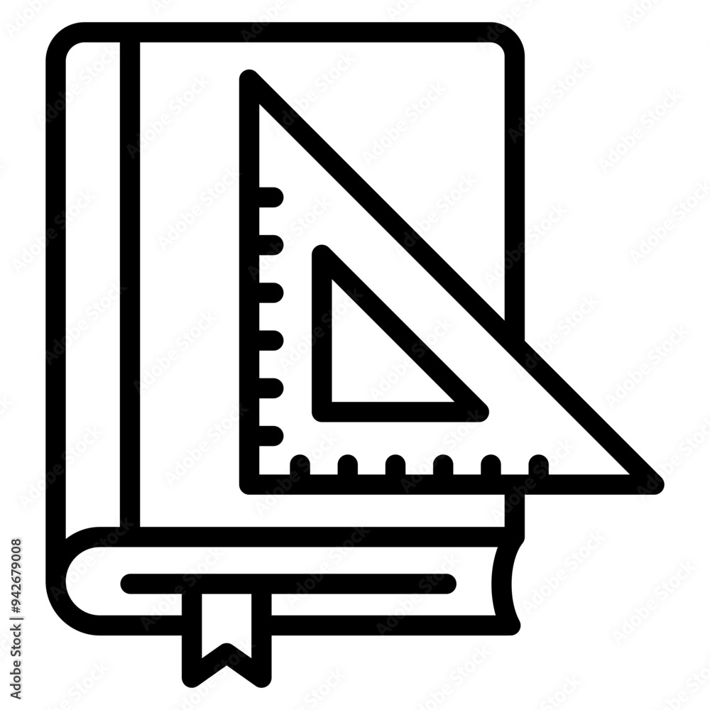 Book And Ruler Icon Element For Design Book And Ruler Icon Element For Design