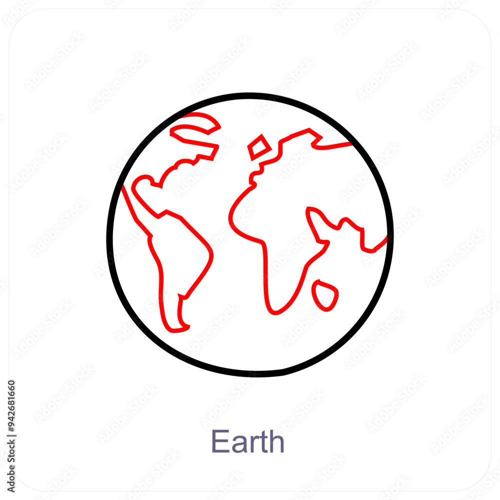 Earth and environment icon concept Earth and environment icon concept