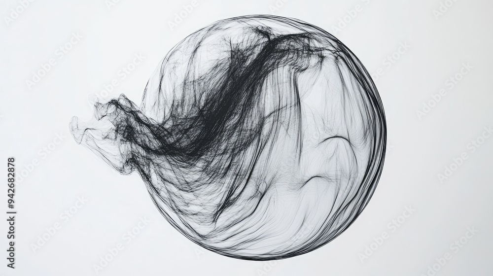 Flowing lines forming a spherical shape, symbolizing the globe and its diverse connections, set against a stark white background. Flowing lines forming a spherical shape, symbolizing the globe and its diverse connections, set against a stark white background.