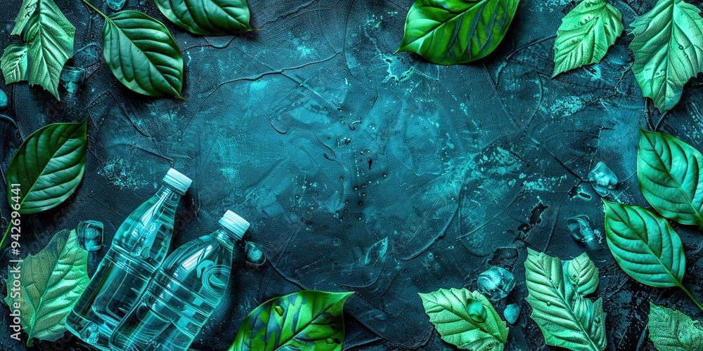 Obraz premium underwater world map