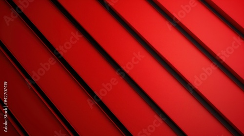 Abstract background with red lines and geometric shapes, black gradient, modern minimalist style