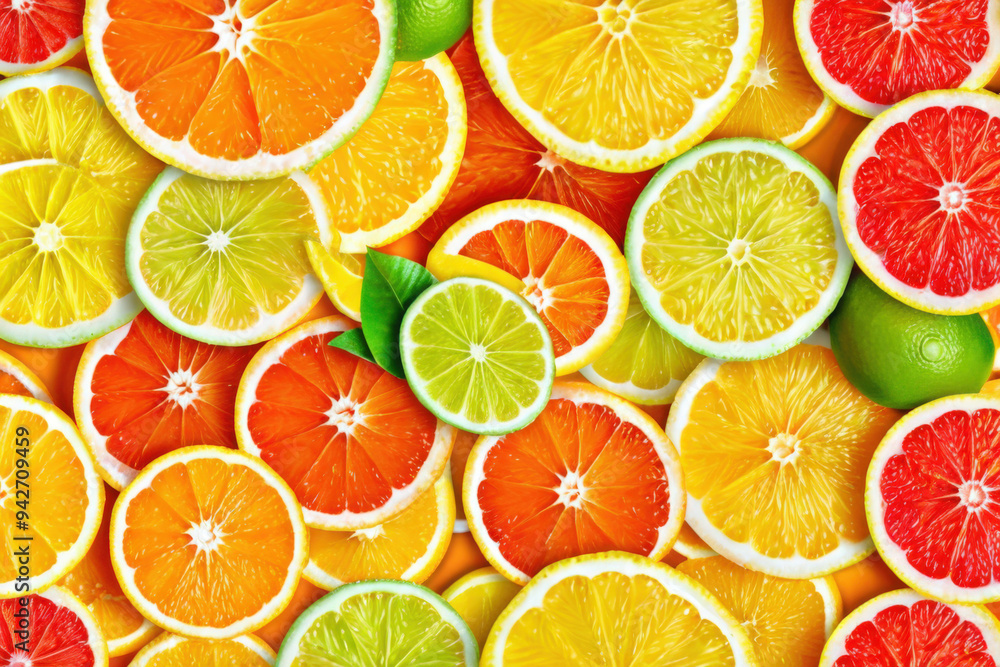 Fototapeta premium citrus fruits background