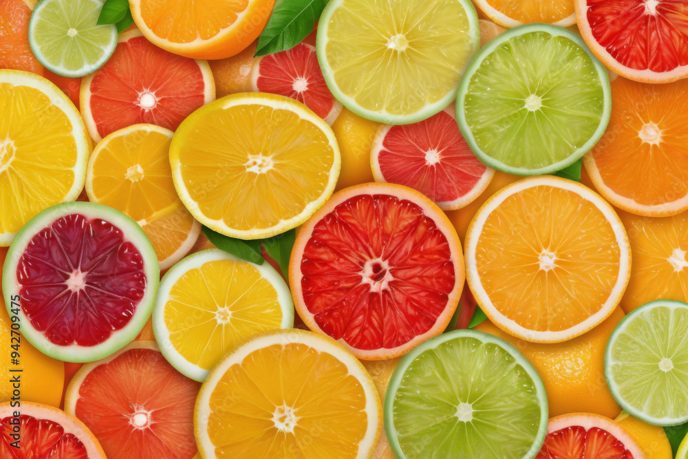 Fototapeta premium citrus fruits background