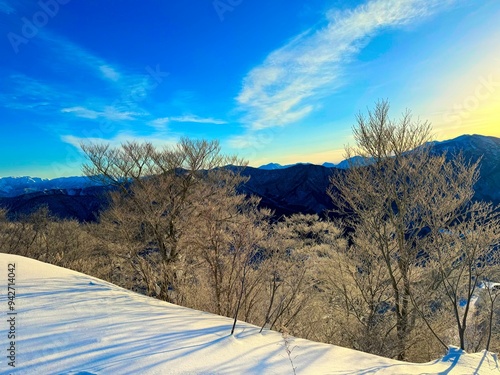ゲレンデの雪景色