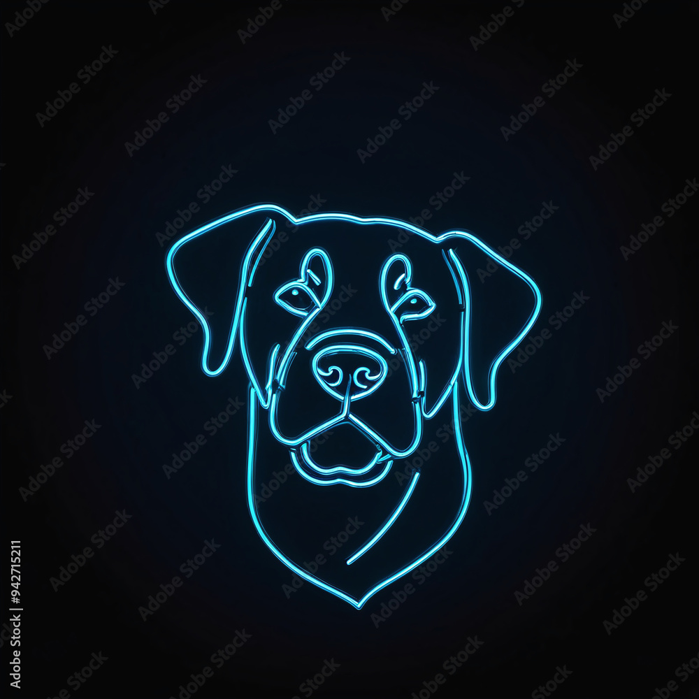 neon light labrador puppy neon light labrador puppy
