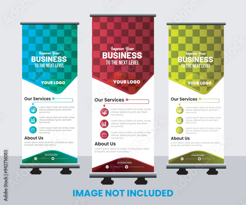 Unique and quality Corporate roll up banner design template , advertisement, pull up, background, vector illustration and display banner for your Corporate business