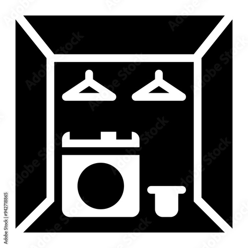 utility room, utility, room, cleaning room, washing, laundry solid or glyph icon