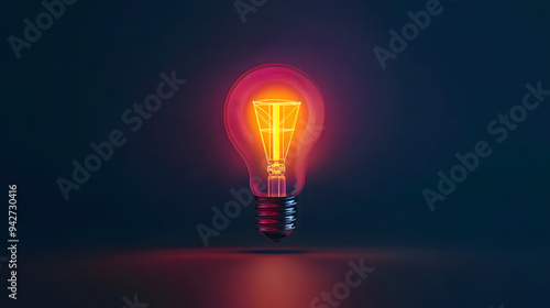 a logo design using lamp shape and idea concept provided in mockup form ,for a business to empower inventors