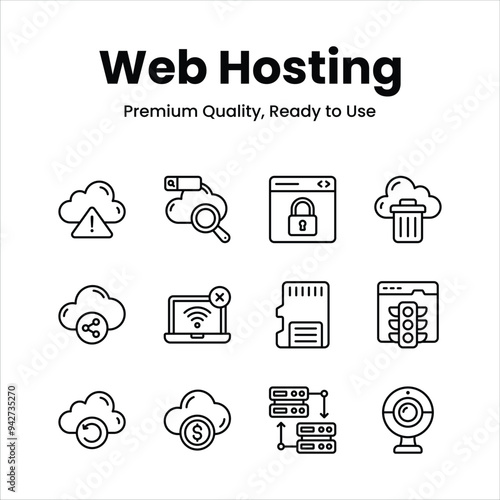 Have a look at amazing web hosting icons set