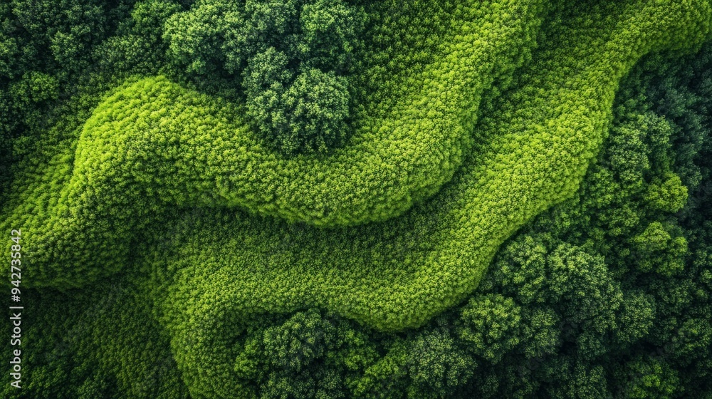 Aerial View of Lush Green Forest Canopy Aerial View of Lush Green Forest Canopy
