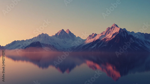 sunrise over the mountains