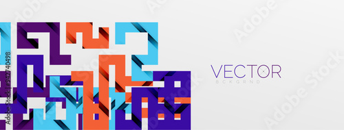 Color bend lines with shadow texture effect. Vector Illustration For Wallpaper, Banner, Background, Card, Book Illustration, landing page