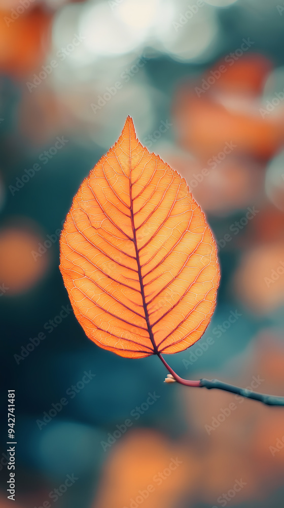 Close up of the beautiful red and yellow autumn leaf Close up of the beautiful red and yellow autumn leaf