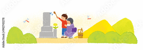 お彼岸のお墓参り