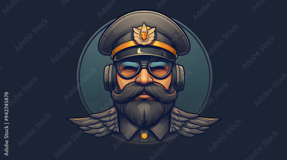 Pilot Illustration Logo Pilot Illustration Logo