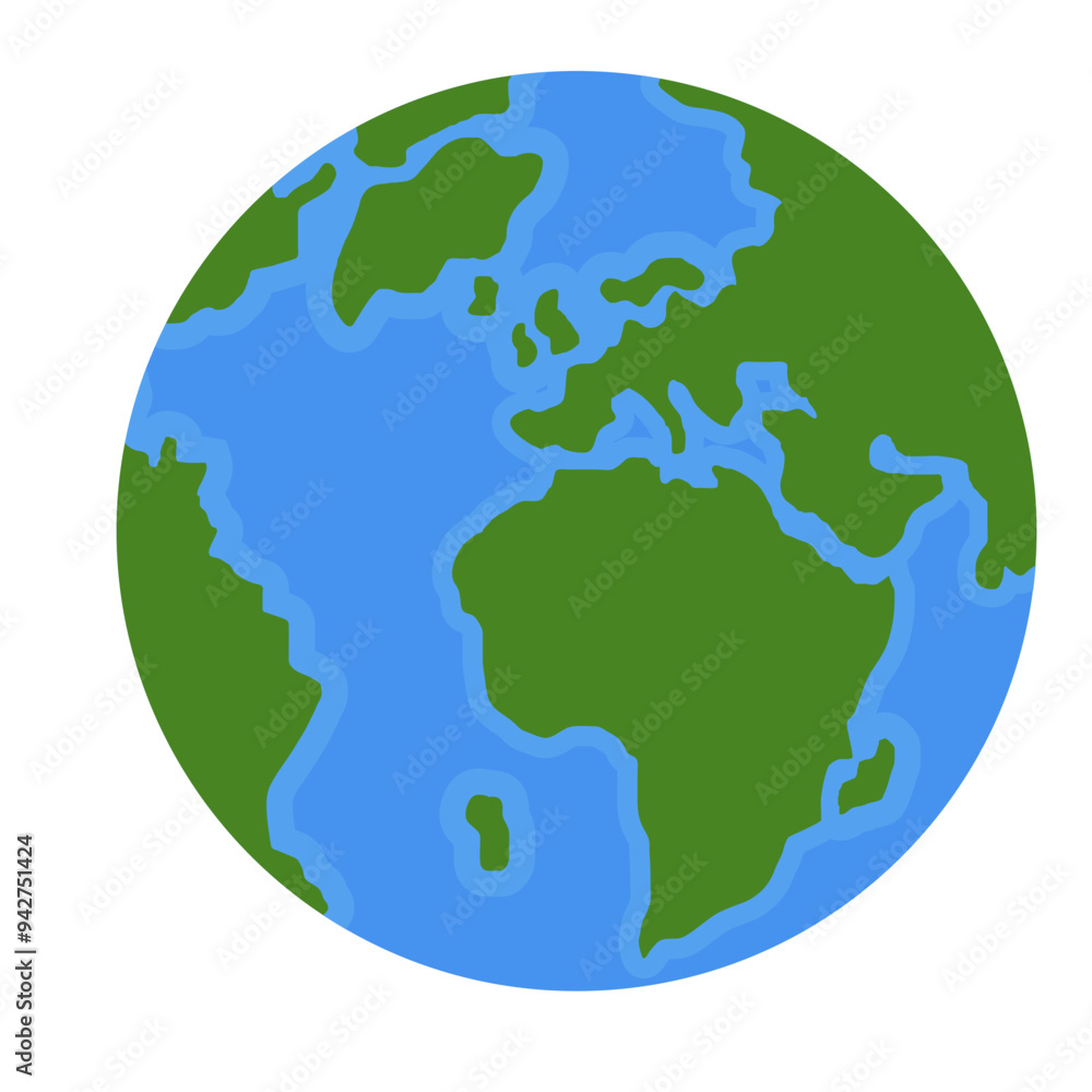Fototapeta premium Earth Planet Illustration Vector