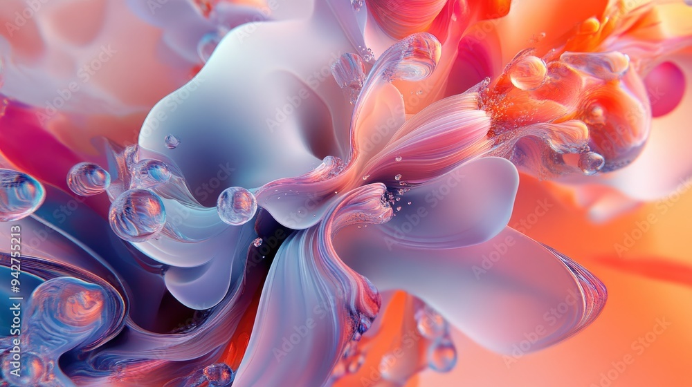 A 3D representation of organic forms with a focus on fluid motion and natural gradients, creating an abstract visual. A 3D representation of organic forms with a focus on fluid motion and natural gradients, creating an abstract visual.