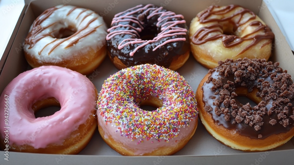 Assorted Glazed Donuts in a Box Assorted Glazed Donuts in a Box