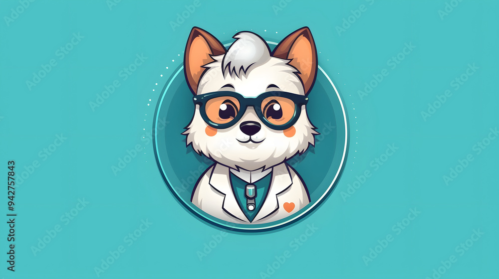 Obraz premium Veterinarian Illustration Logo