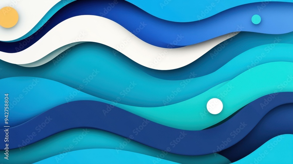 Fototapeta premium A vibrant abstract background in blue and aqua tones, perfect for modern designs and captivating visuals.