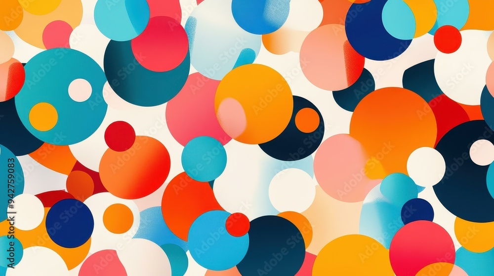 Vibrant dots create a lively disco vibe in this modern, cartoonstyle abstract background. Perfect for lively designs Vibrant dots create a lively disco vibe in this modern, cartoonstyle abstract background. Perfect for lively designs