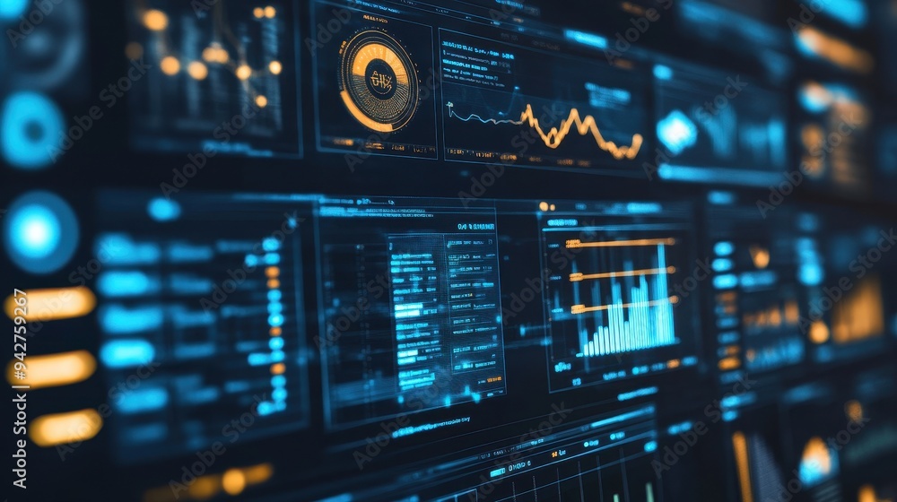 Futuristic Data Analytics Dashboard with Advanced Analytics Futuristic Data Analytics Dashboard with Advanced Analytics