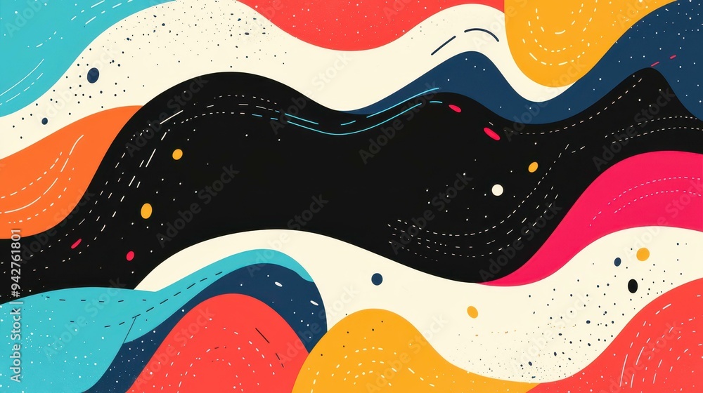 Vibrant retro waves create a groovy backdrop, perfect for adding a touch of s flair to your designs or projects. Vibrant retro waves create a groovy backdrop, perfect for adding a touch of s flair to your designs or projects.