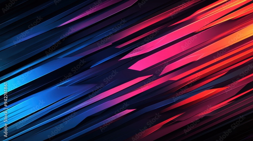 Explore a sleek abstract design featuring glowing effects, perfect for modern presentations and creative projects.