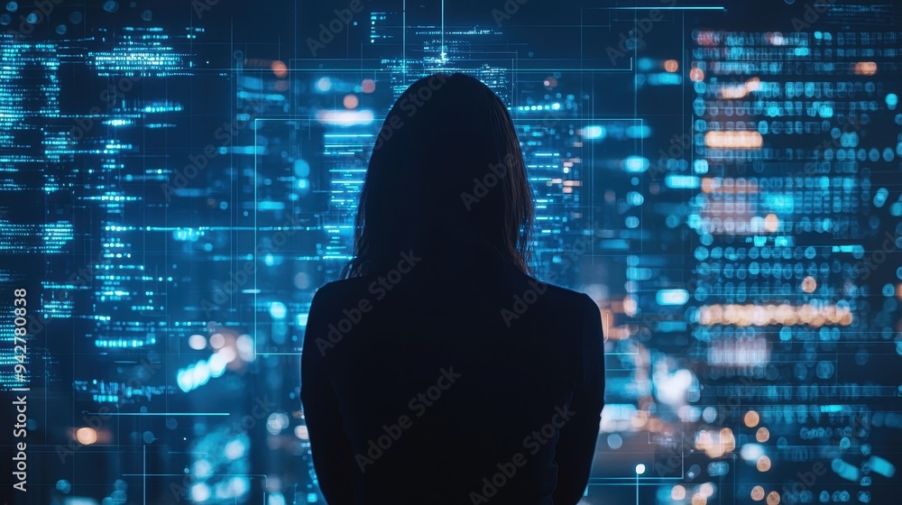 The Enigma of Cyberpunk: A Silhouette in the Digital Realm The Enigma of Cyberpunk: A Silhouette in the Digital Realm