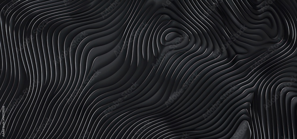 Abstract Wavy Lines, 3D Digital Design Abstract Wavy Lines, 3D Digital Design