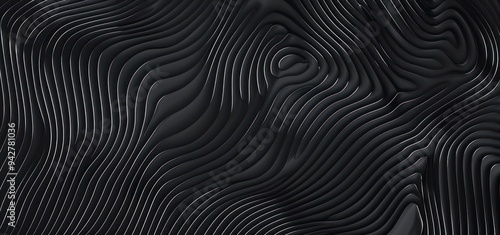 Abstract Wavy Lines, 3D Digital Design
