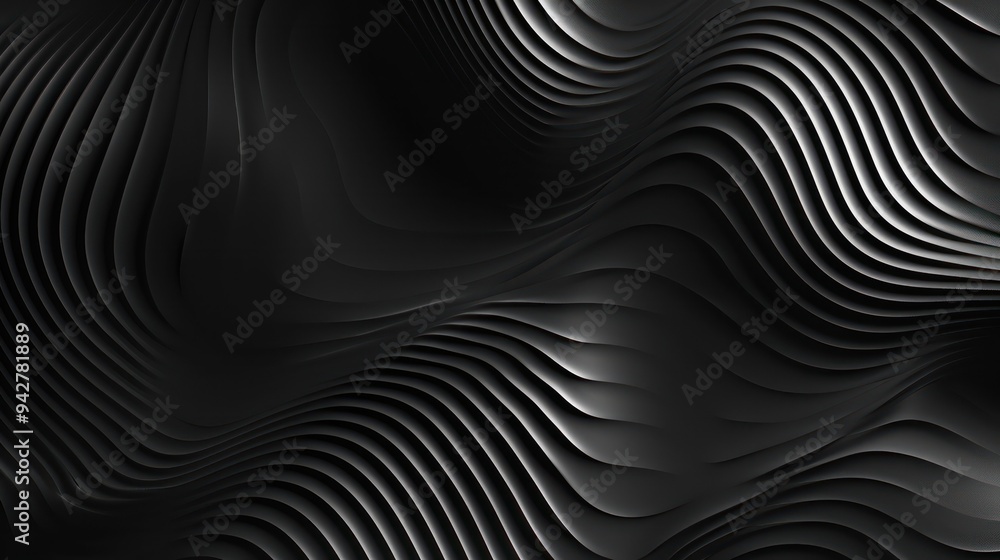 Abstract Black Wavy Background Abstract Black Wavy Background