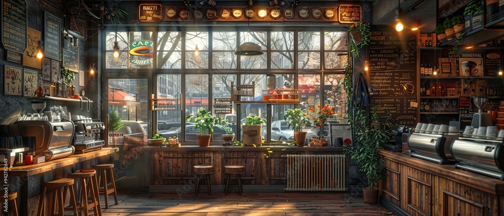 Cozy Cafe With a View of City Park Cozy Cafe With a View of City Park