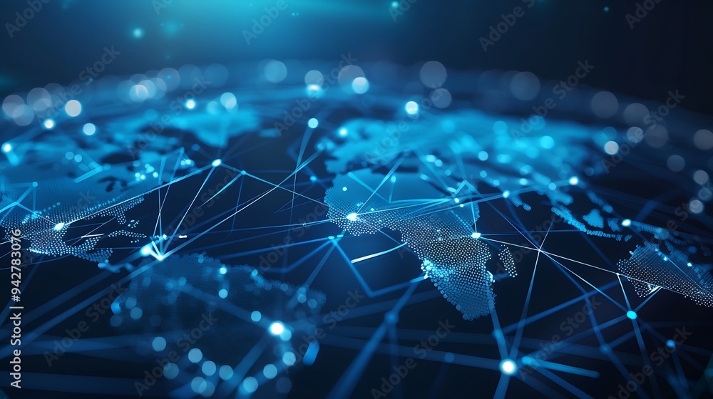 Global Network Connection Abstract Background Global Network Connection Abstract Background