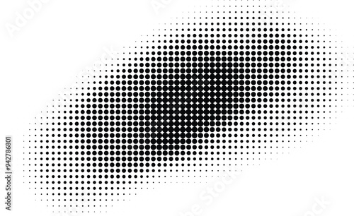 Abstract monochrome halftone background. Vector illustration	
