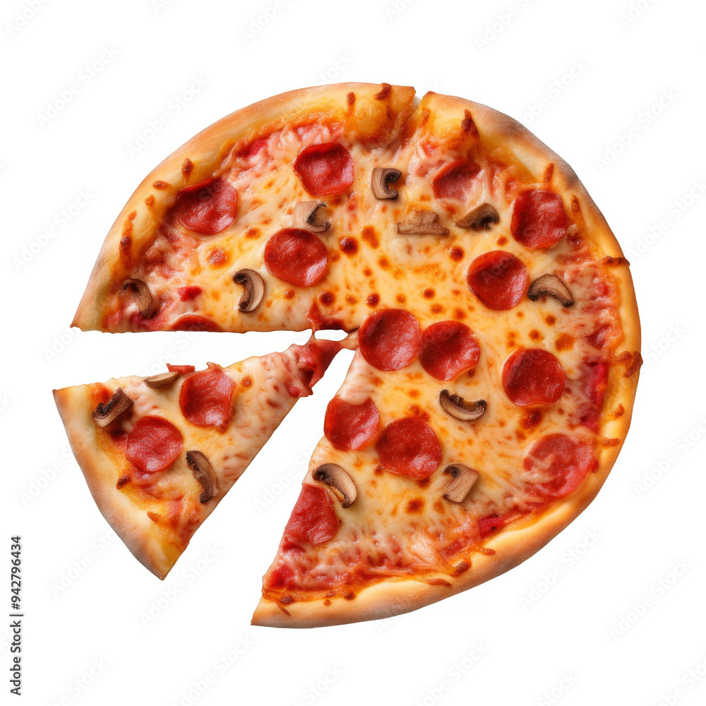 Pizza Isolated on a Transparent Background Pizza Isolated on a Transparent Background